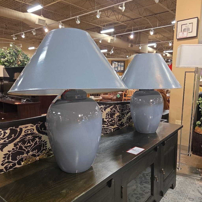 Blue Glass Table Lamp(AT)