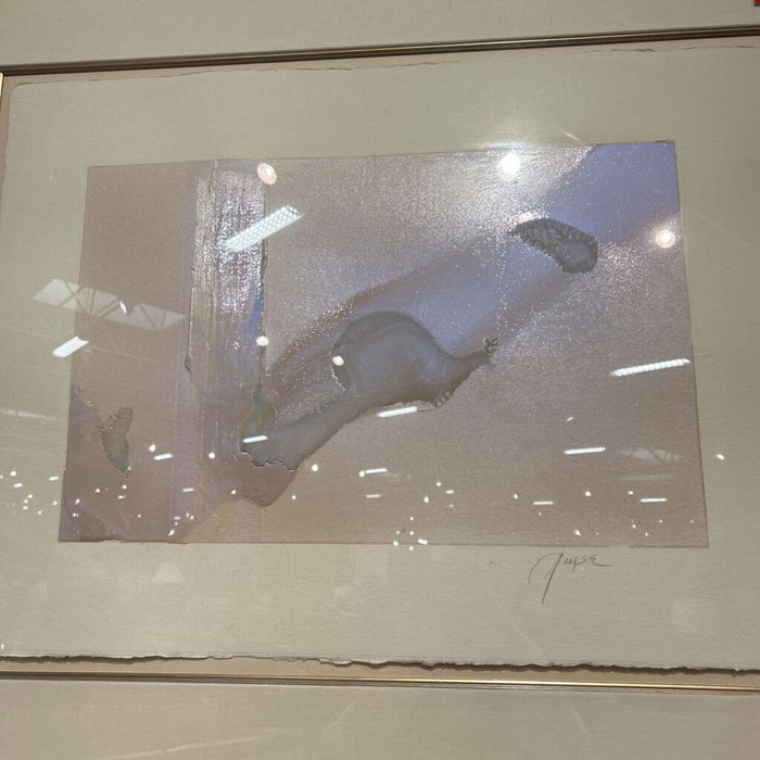 Silver Frame Pink And Blue Smudge (BLH)