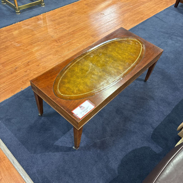 Leather Top Coffee Table (KL)
