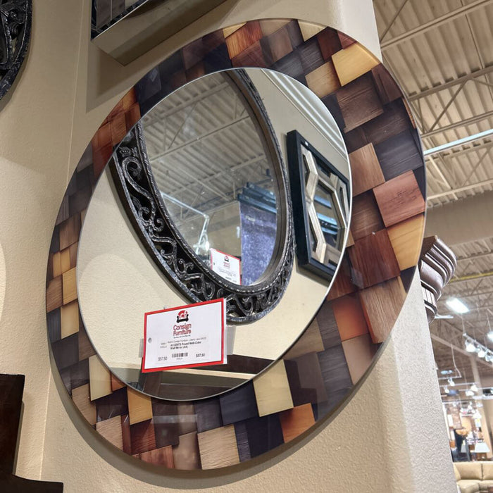 Round Multi-Color Wall Mirror (AA)