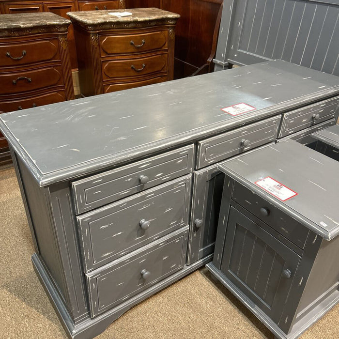 Grey + White Long Dresser (ALK)