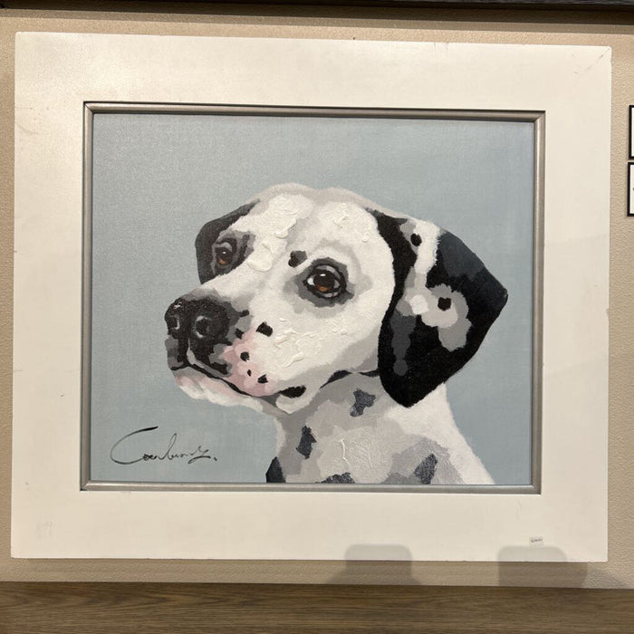 Small White Dalmation Canvas (BKH)