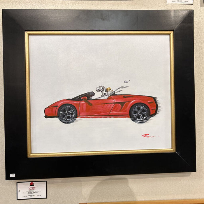 Small Red Car Canvas (BKH)