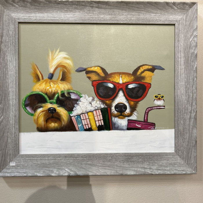 Small 2 Dogs + Shades Canvas (BKH)