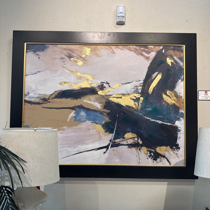 Large Blue + Yellow + White Canvas (AKH)