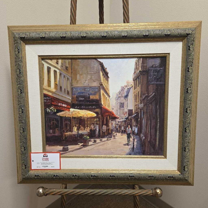 Ornate Alley Scene Framed Artwork (KL)