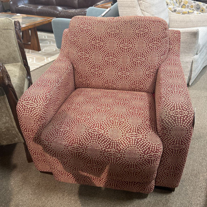 Red Patterned Accent Chair (BLA)