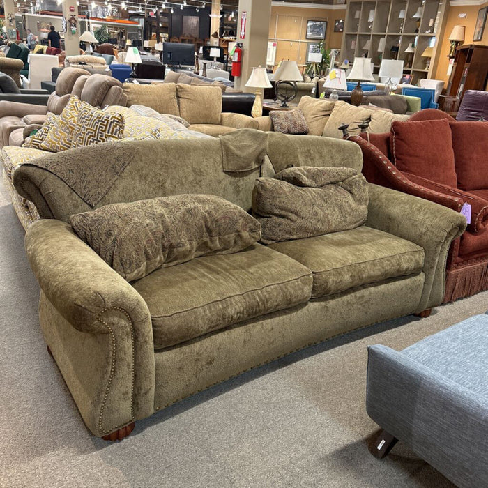 Thomas Kincaid Brown Fabric Sofa (KLH)