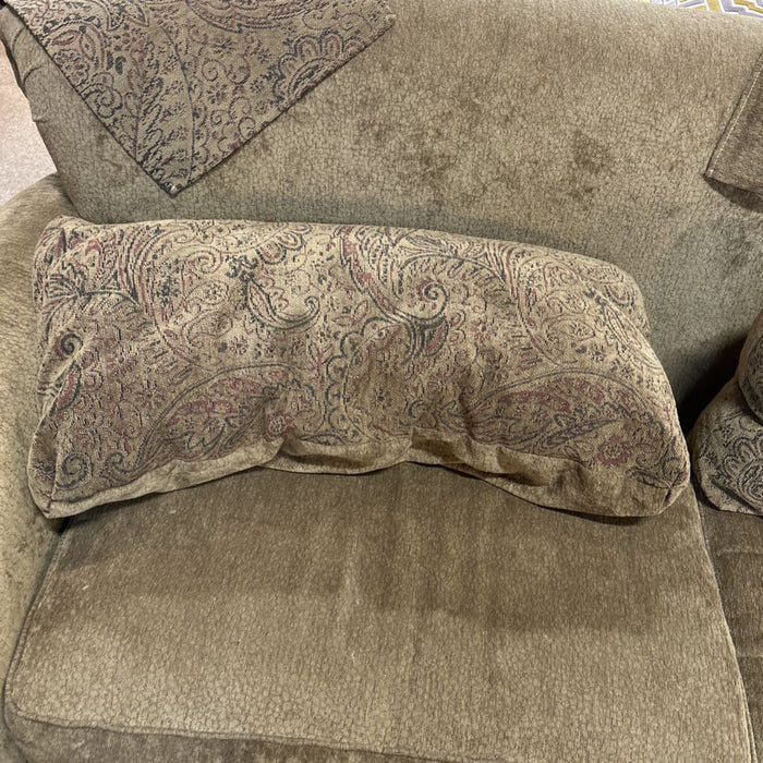 Thomas Kincaid Brown Fabric Sofa (KLH)