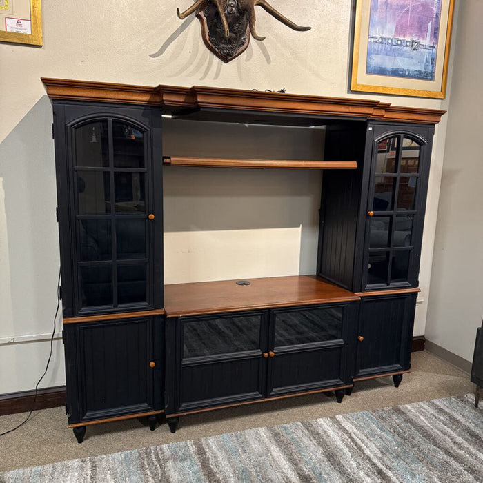 Black + Brown 4 PC Entertainment Center (KLH)