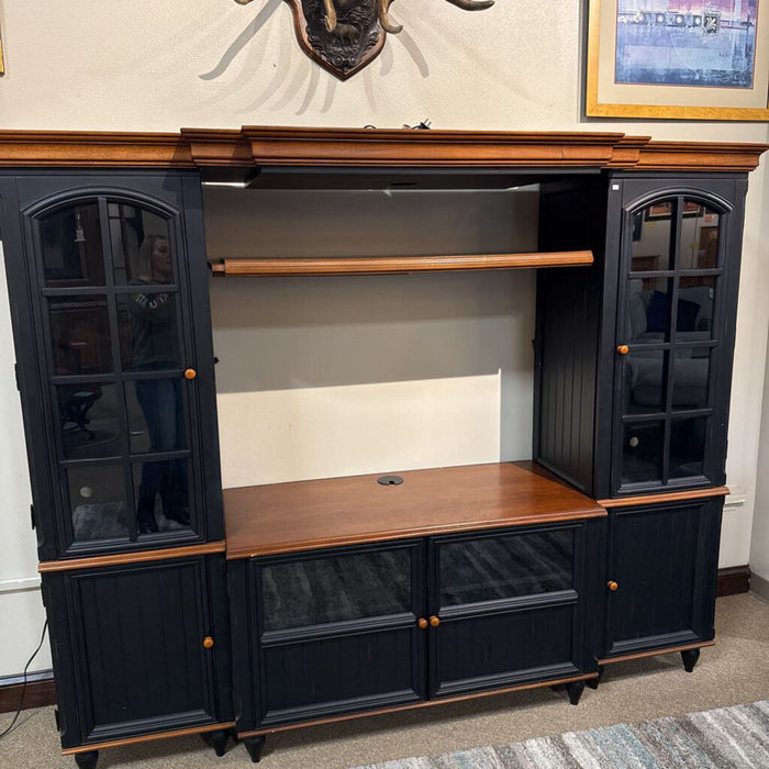 Black + Brown 4 PC Entertainment Center (KLH)