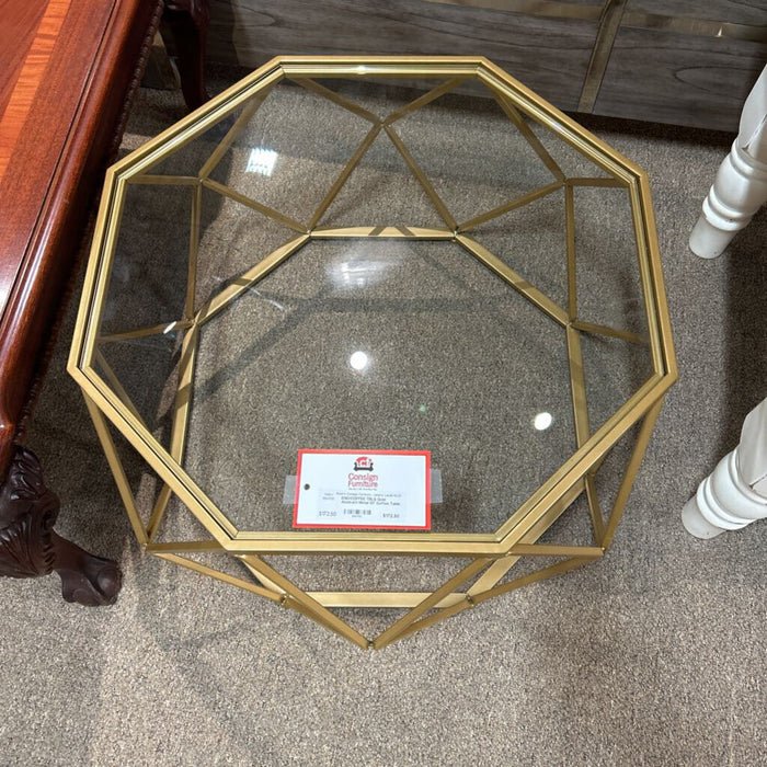 Gold Abstract Metal GT Coffee Table (BHA)