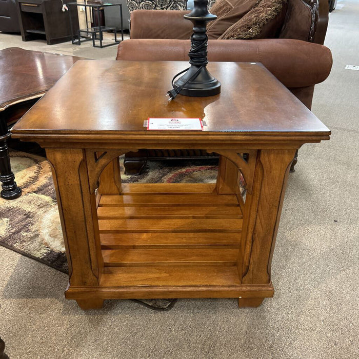 Brown 2 Tier End Table (BHA)