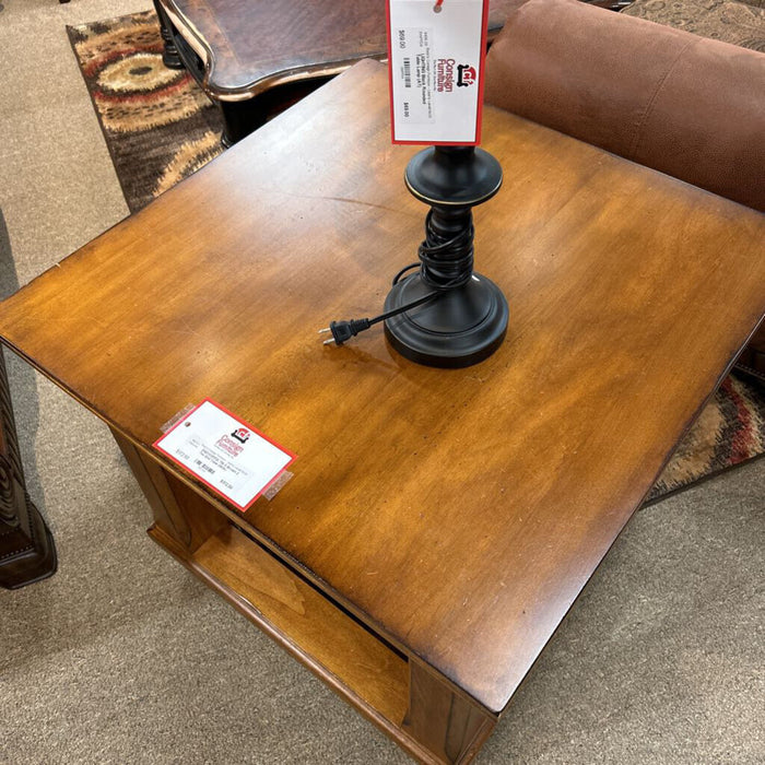 Brown 2 Tier End Table (BHA)