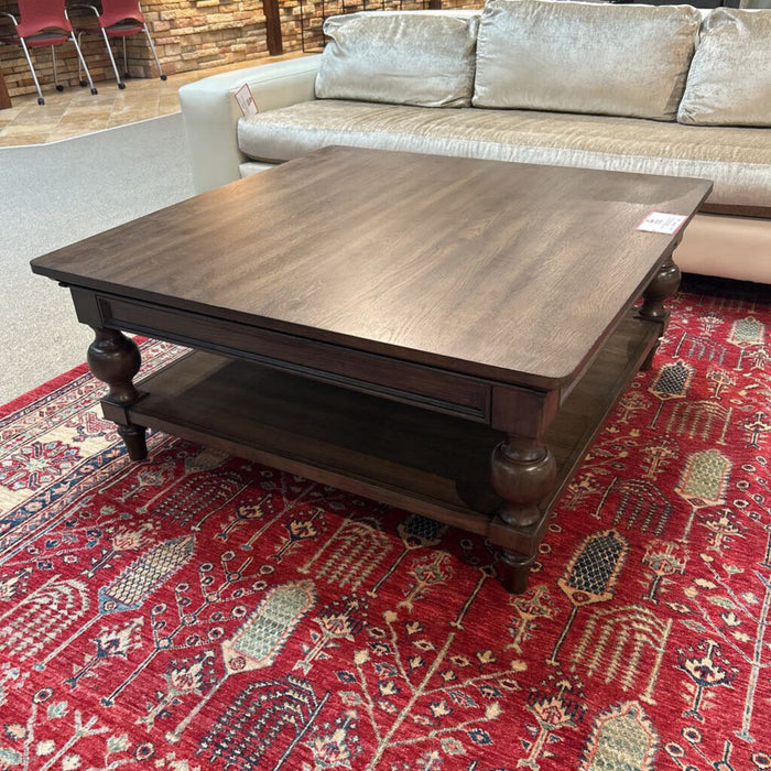 Grey Wood 2-Tier Coffee Table (LSH)