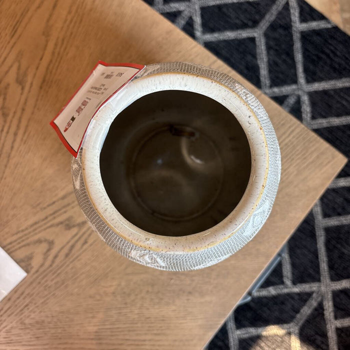 White/Grey Pattern Vase (LS)