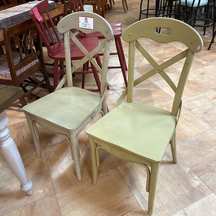 S/2 Blonde Wood DR Chairs(KL)