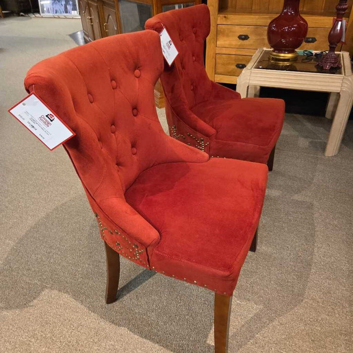 NH Red Fabric Accent Chair(SK)