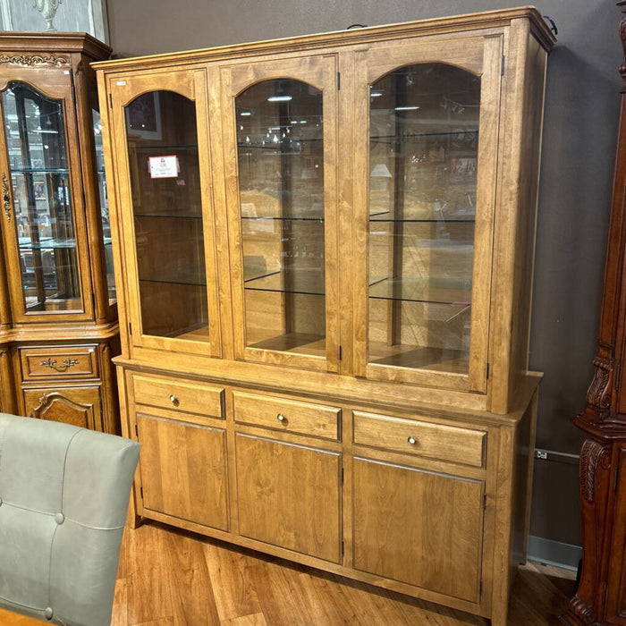 2 Piece LW Oak Hutch (ALK)