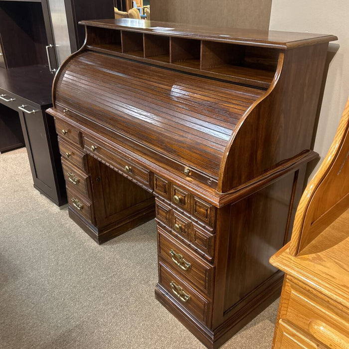 Oak Roll Top Desk (BAI)