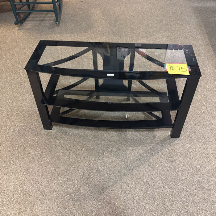 3 Tier Black Entertainment Stand (SK)