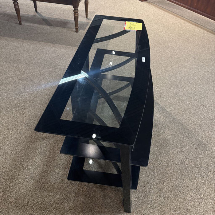 3 Tier Black Entertainment Stand (SK)
