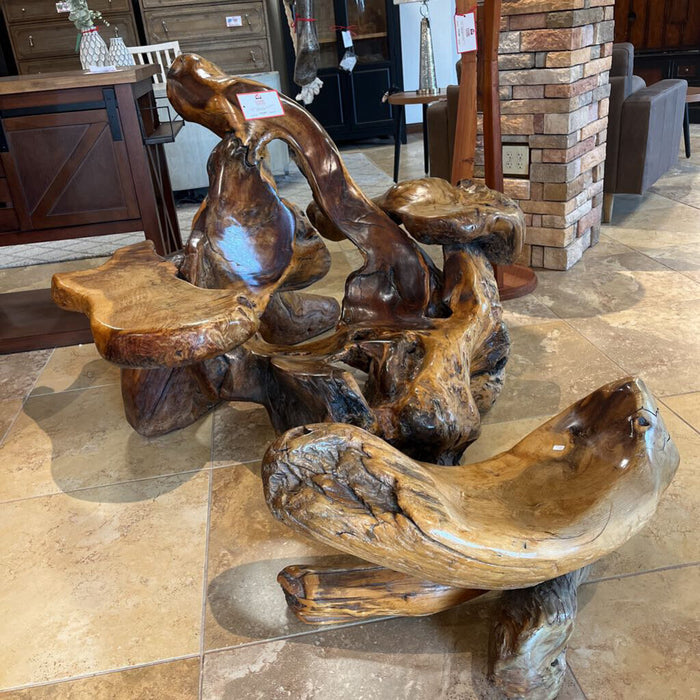 Burlwood Chair + Ottoman (BAHH)