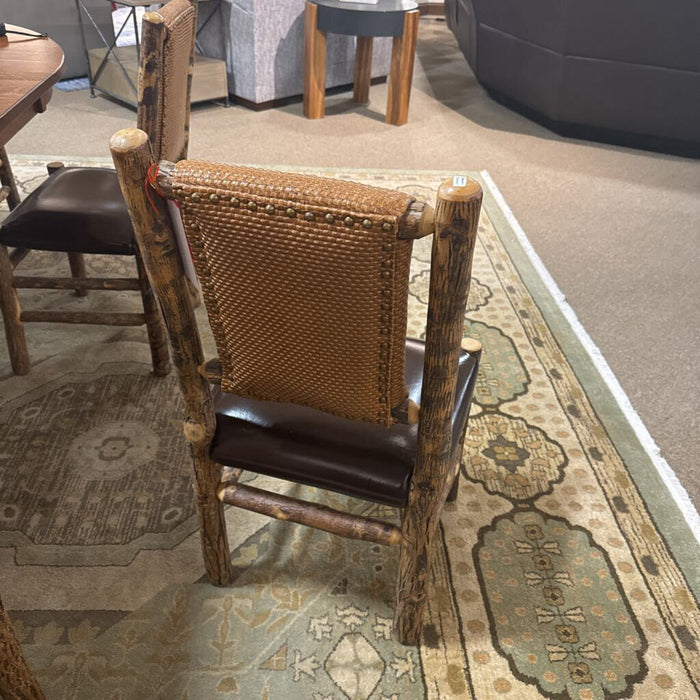 S/4 leather Upholstered DR Chairs (CTH)