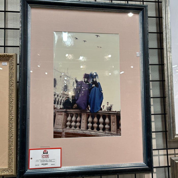 Blue + Purple Costumes Framed Artwork (LS)