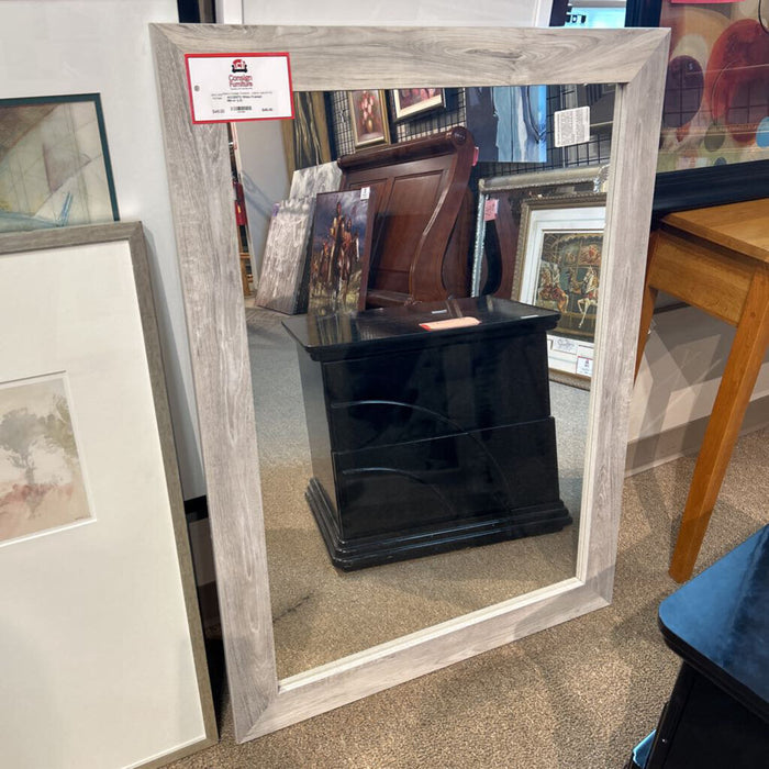 White Framed Mirror (LS)
