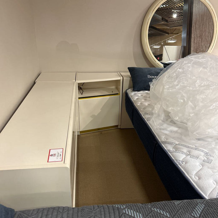 Queen Bedframe+2 Side Tables/Nightstand (SK)