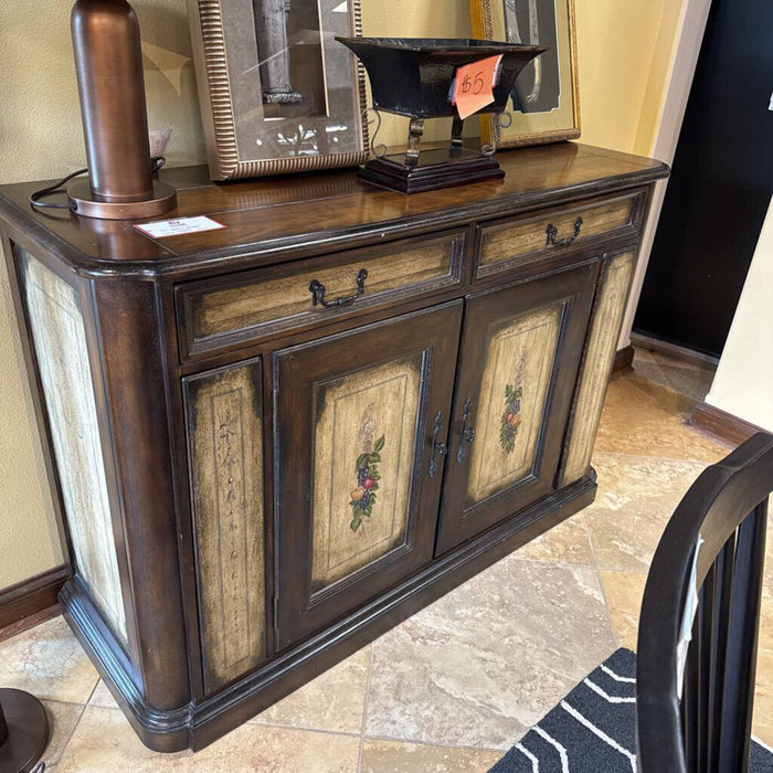 2 Drawer + 2 Door Hooker Black Ornate Buffet (BAHH)
