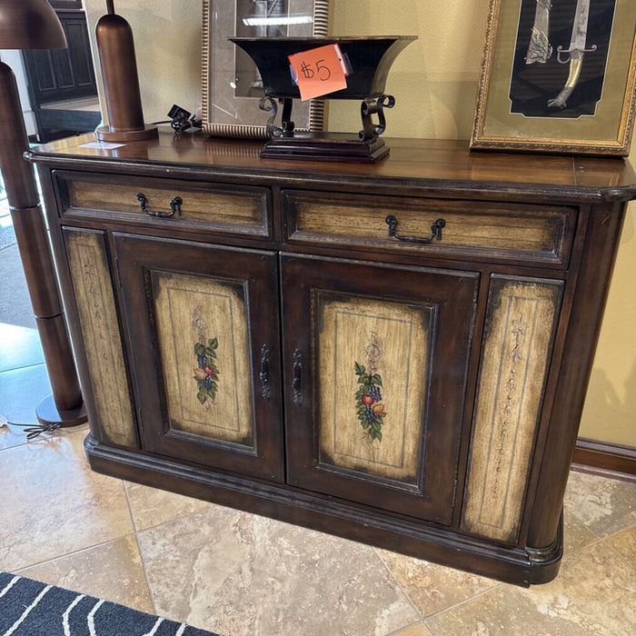 2 Drawer + 2 Door Hooker Black Ornate Buffet (BAHH)