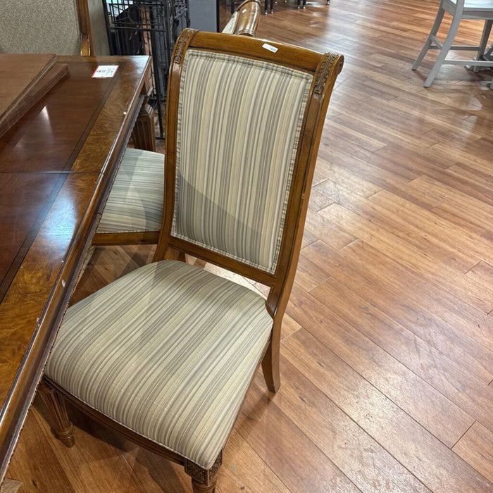 DW Ornate DR Table + 6 Fabric Chairs (SKH)