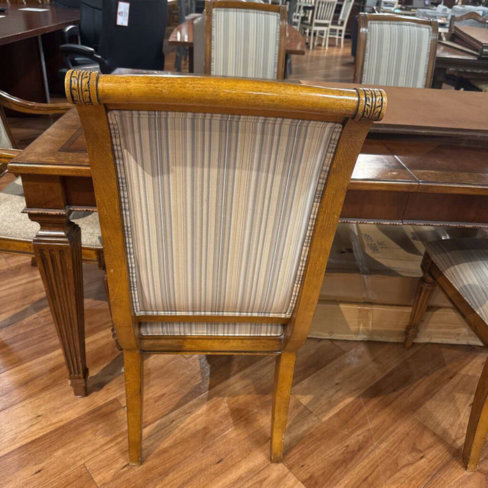 DW Ornate DR Table + 6 Fabric Chairs (SKH)