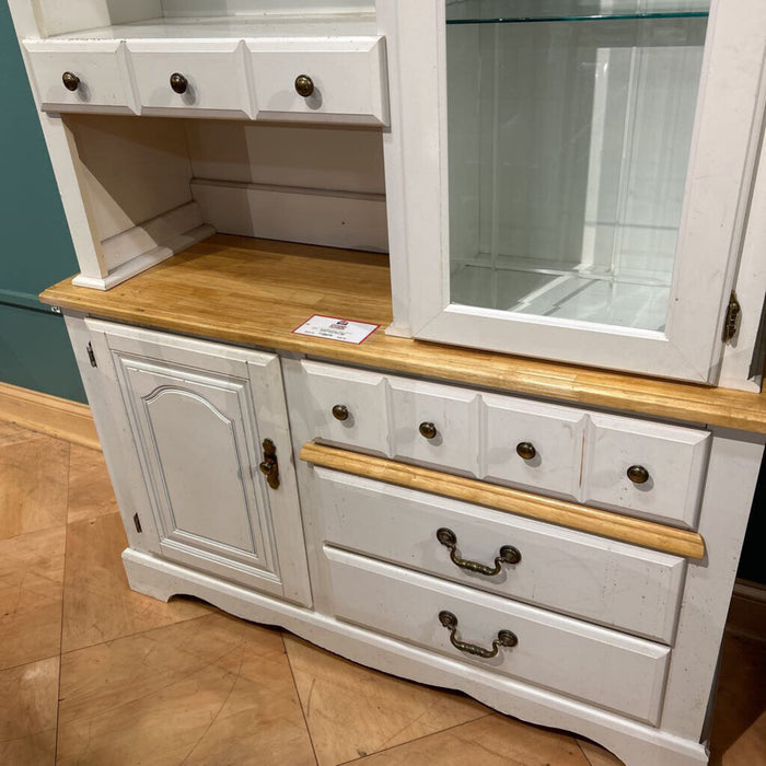 2 Piece Blonde + White Hutch (BII)
