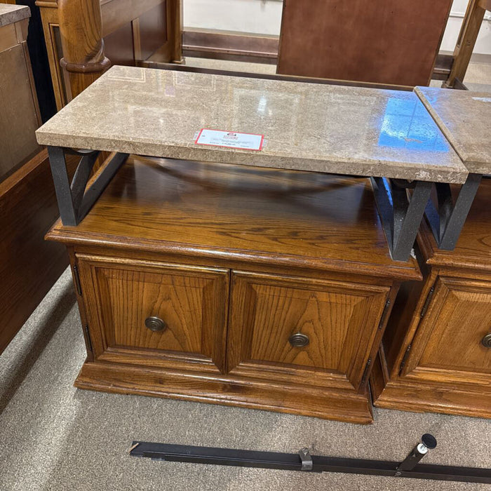 2 Door Stone Top Nightstand (BAI)