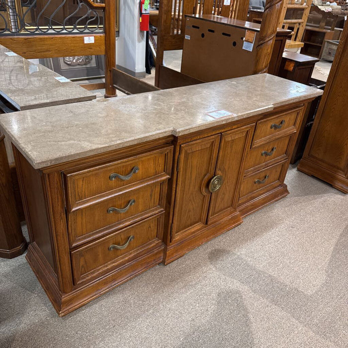 Stone Top Long Dresser + Mirror (SAK)