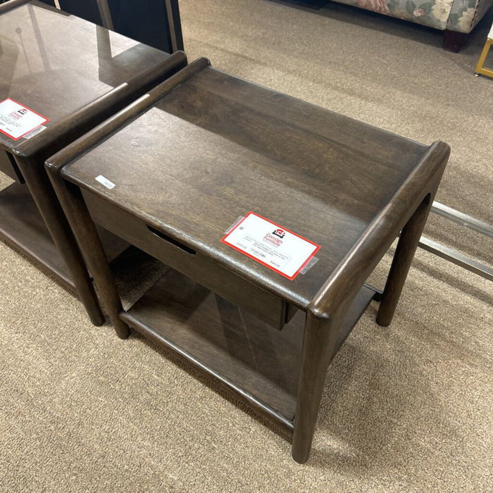 1 Drawer 2 Tier DW Nighstand (ASH)