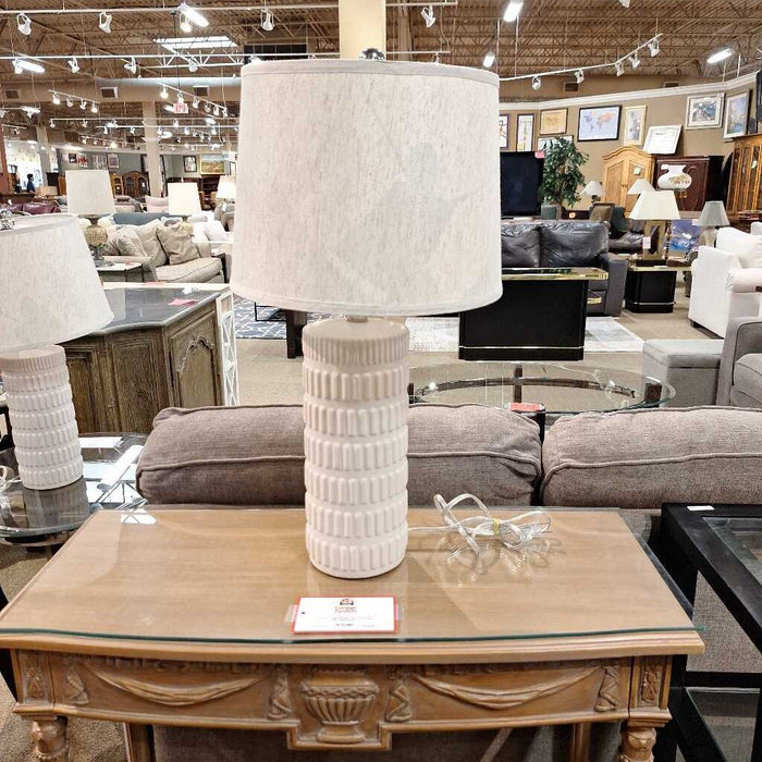 White Glass Table Lamp (SK)