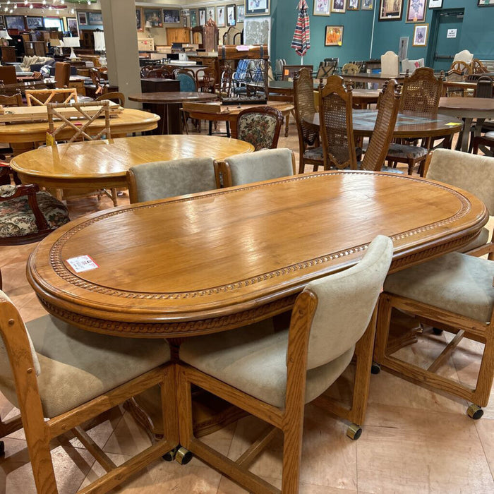 Ornate Carved Teak Wood Table (SAK)