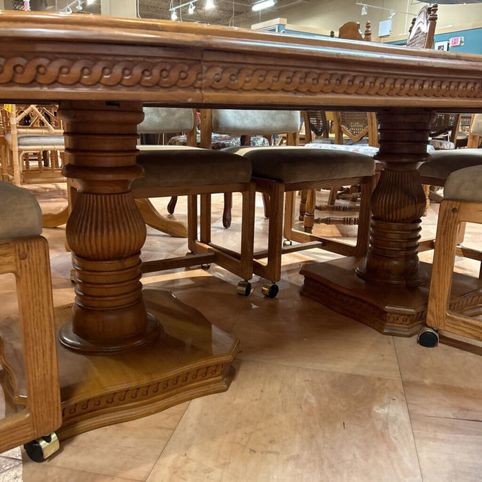 Ornate Carved Teak Wood Table (SAK)