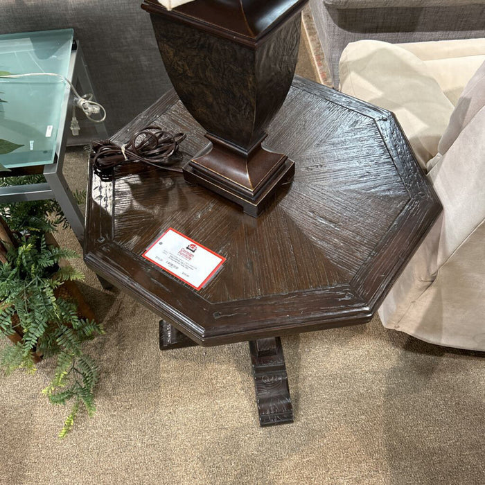Darkwood Octagonal End Table (SK)