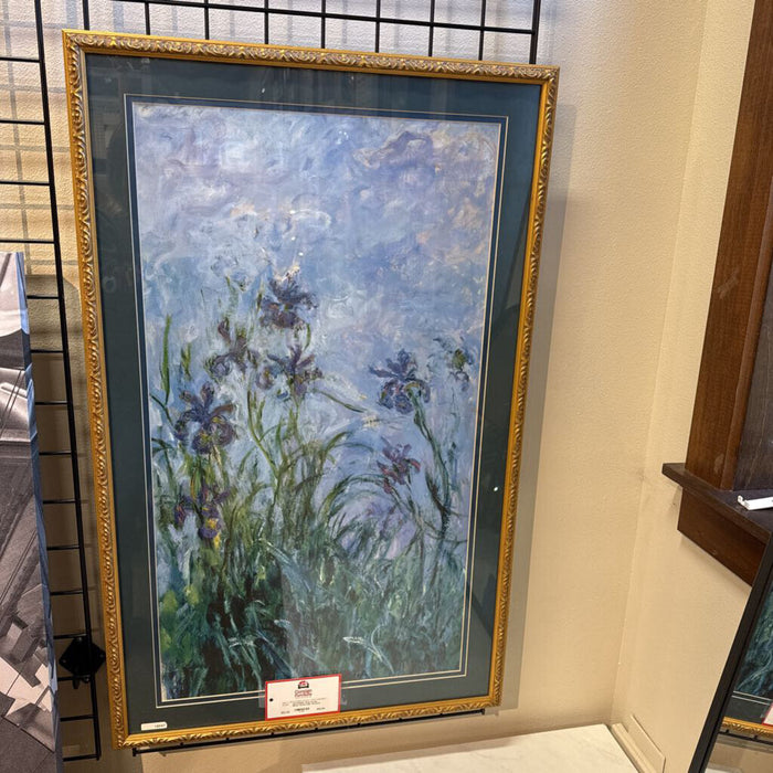 Gold Ornate Monet Watercoler Artwork (KL)