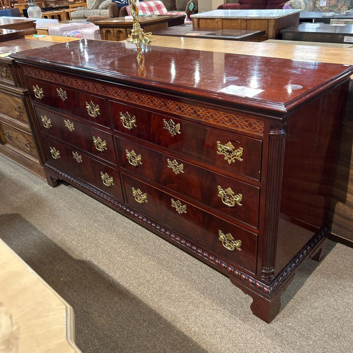 Mahogany 6 Drawer Long Dresser (KHK)