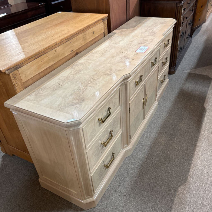 7 Drawer 2 Door Long Blonde Dresser (ATH)