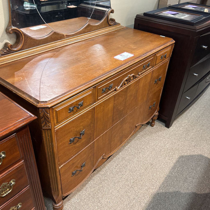 DW Antique Long Dresser + Mirror (LSH)