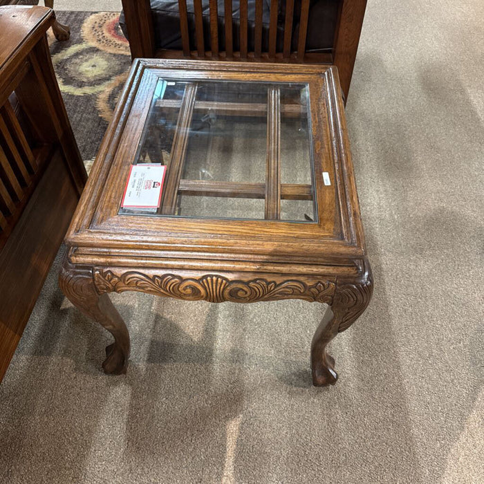 GT Ornate Carved End Table (MI)