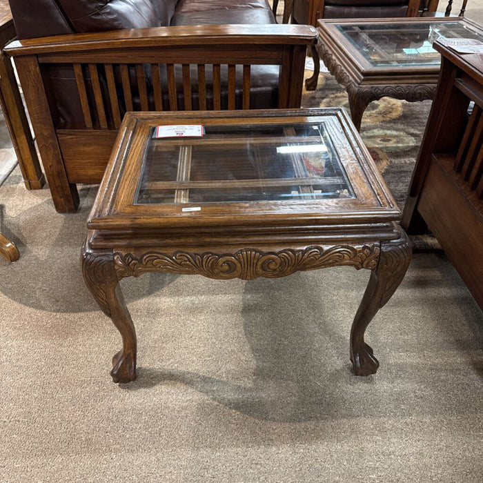 GT Ornate Carved End Table (MI)
