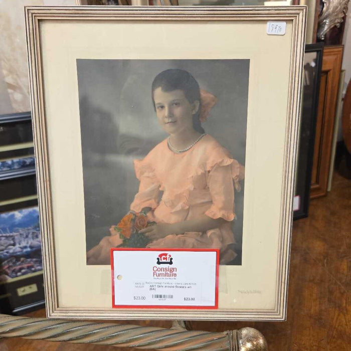 Girls around flowers art (BA)